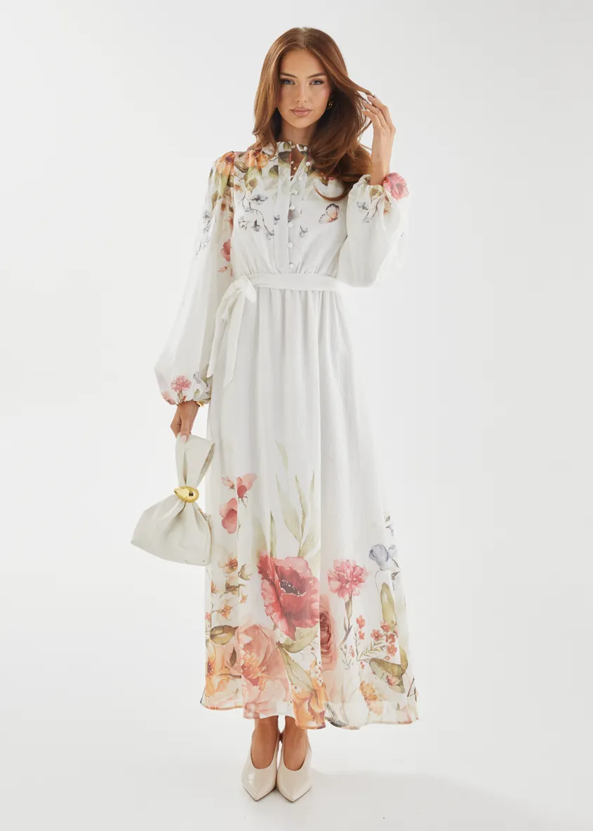 Tracie Maxi Dress - White Garden sold by Gingham & Heels product image thumbnail 3
