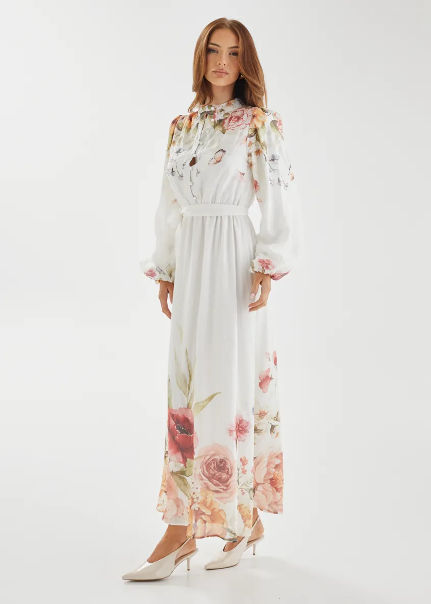 Tracie Maxi Dress - White Garden sold by Gingham & Heels product image thumbnail 5
