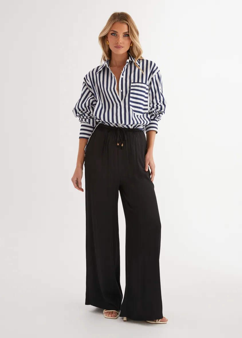 Lola Shirt - Navy Stripe sold by Gingham & Heels product image thumbnail 3