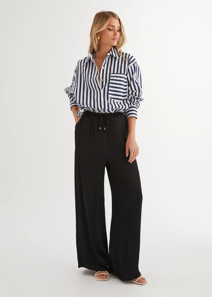 Lola Shirt - Navy Stripe sold by Gingham & Heels product image thumbnail 4