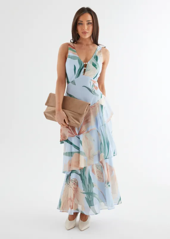 Souline Maxi Dress - Blue Oasis sold by Gingham & Heels