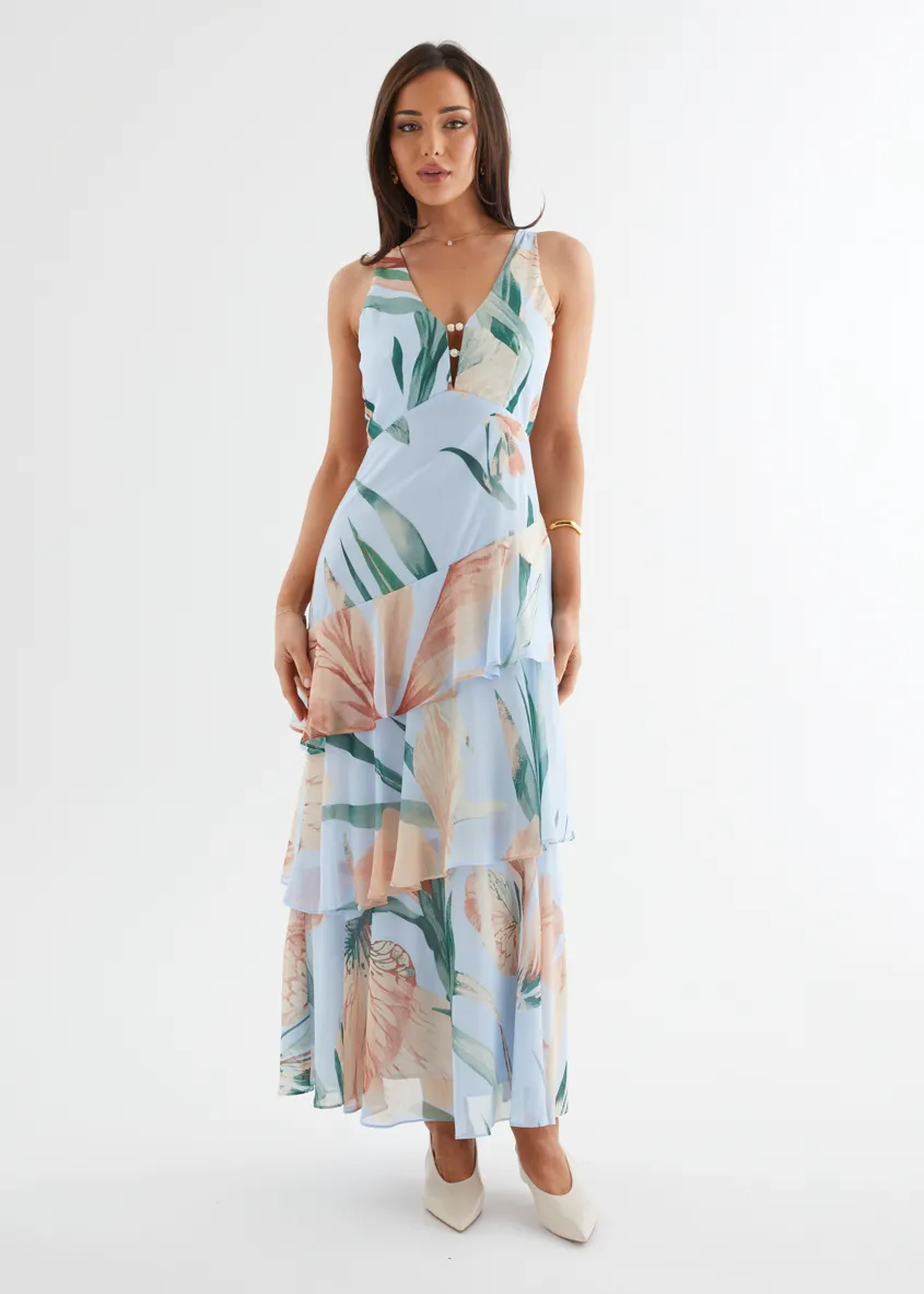 Souline Maxi Dress - Blue Oasis sold by Gingham & Heels product image thumbnail 4