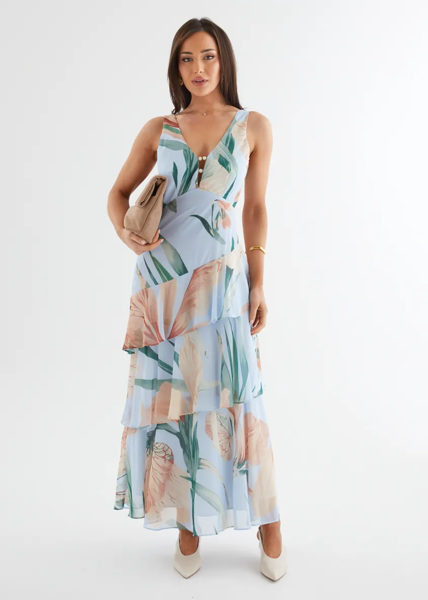Souline Maxi Dress - Blue Oasis sold by Gingham & Heels product image thumbnail 3