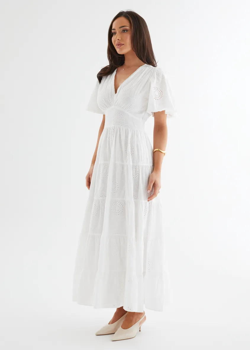 Alexa Maxi Dress - Off White sold by Gingham & Heels product image thumbnail 5
