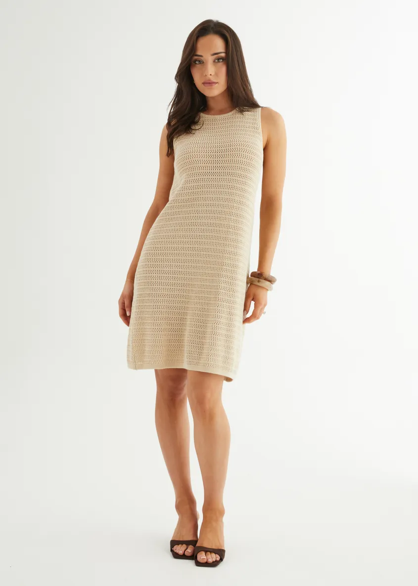 Kerena Knit Dress - Natural sold by Gingham & Heels product image thumbnail 4