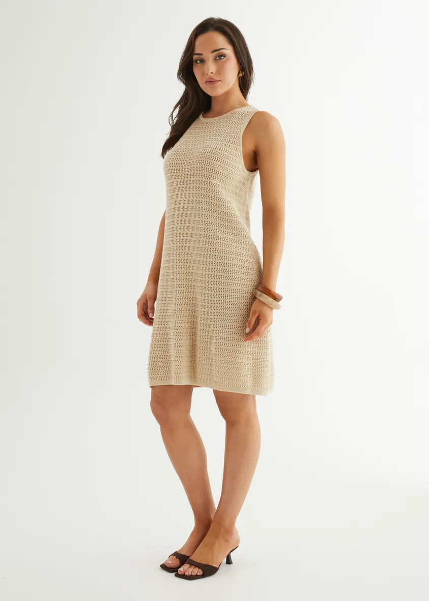 Kerena Knit Dress - Natural sold by Gingham & Heels product image thumbnail 5
