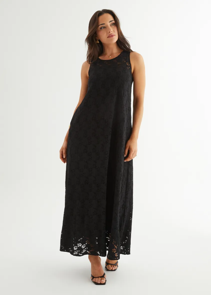 Aneika Lace Maxi Dress - Black sold by Gingham & Heels product image thumbnail 5