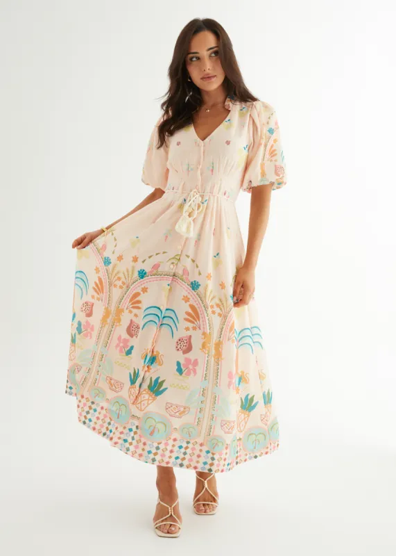 Alma Midi Dress - Acacia sold by Gingham & Heels