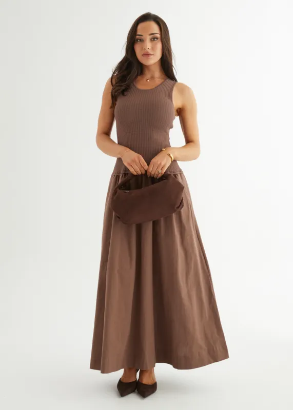 Martine Maxi Dress - Chocolate sold by Gingham & Heels