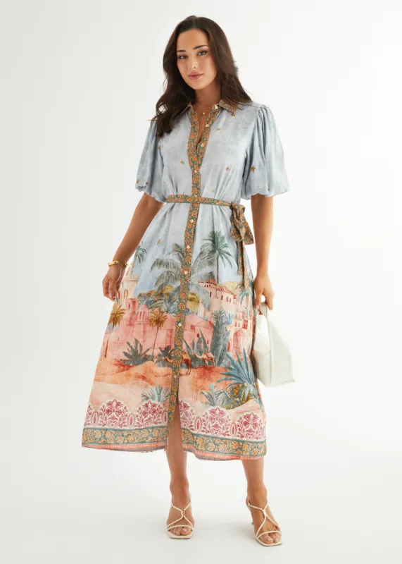 Arabella Maxi Dress - Desert Mirage sold by Gingham & Heels