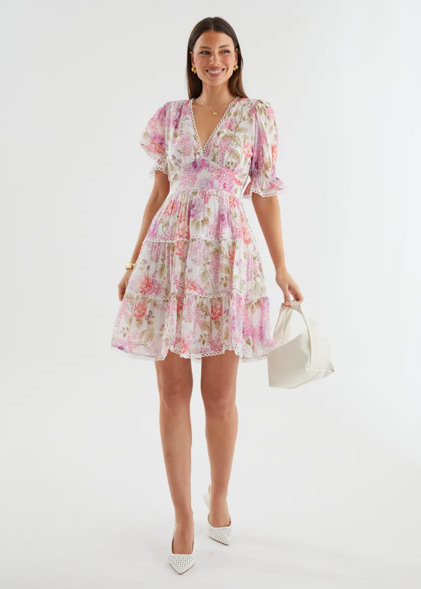 Eleanore Dress - Lilac Garden sold by Gingham & Heels product image thumbnail 4