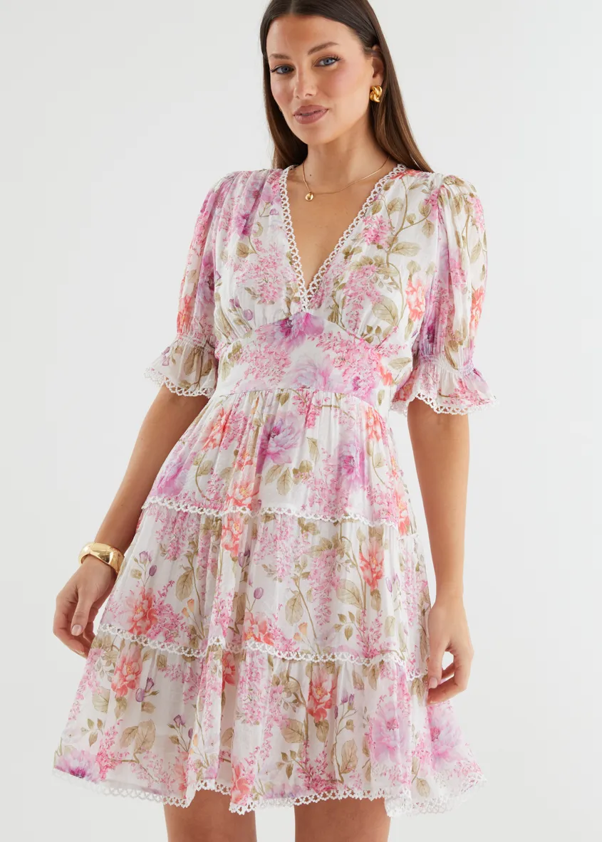 Eleanore Dress - Lilac Garden sold by Gingham & Heels product image thumbnail 2