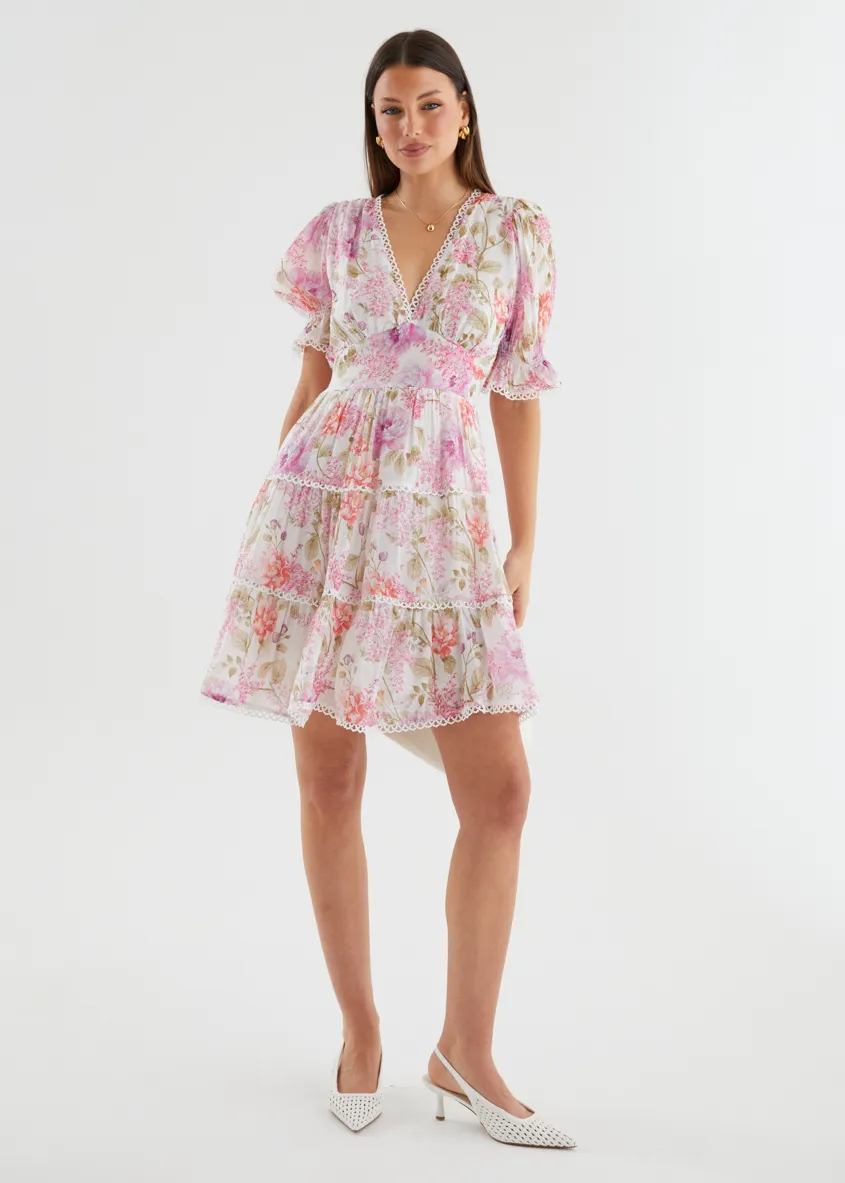 Eleanore Dress - Lilac Garden sold by Gingham & Heels product image thumbnail 3