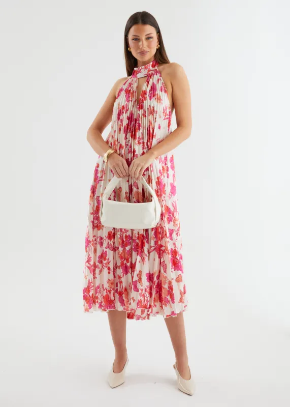 Preta Maxi Dress - Magenta Floral sold by Gingham & Heels