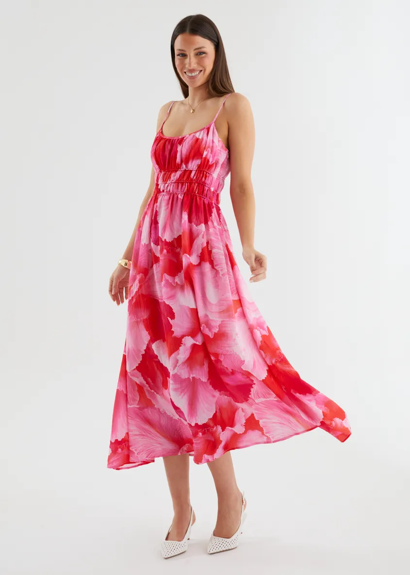 Rylie Maxi Dress - Strawberry Abstract sold by Gingham & Heels