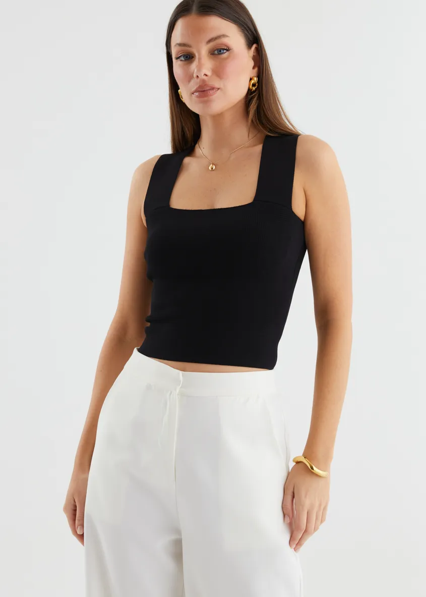 Lexxy Knit Top - Black sold by Gingham & Heels product image thumbnail 3