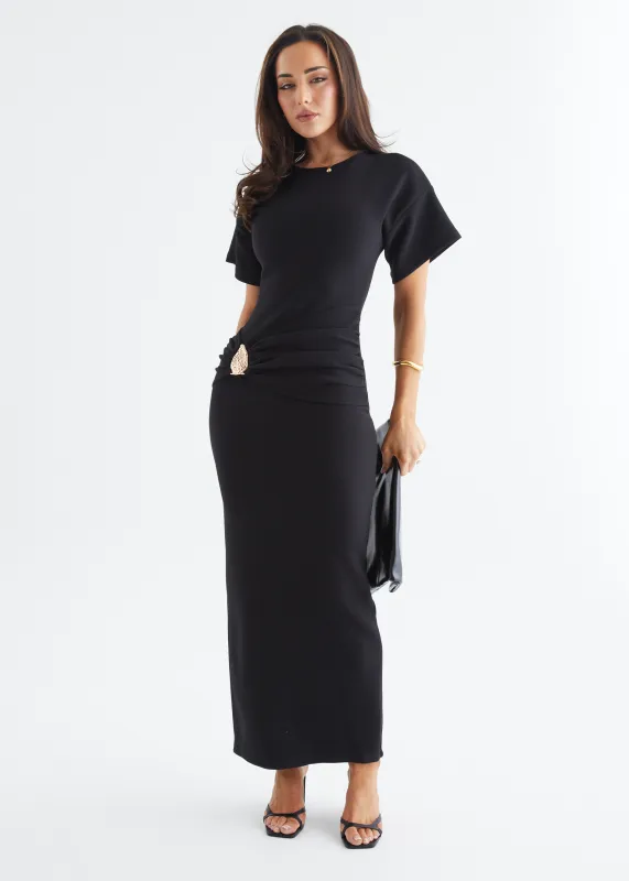 Tallie Maxi Dress - Black sold by Gingham & Heels
