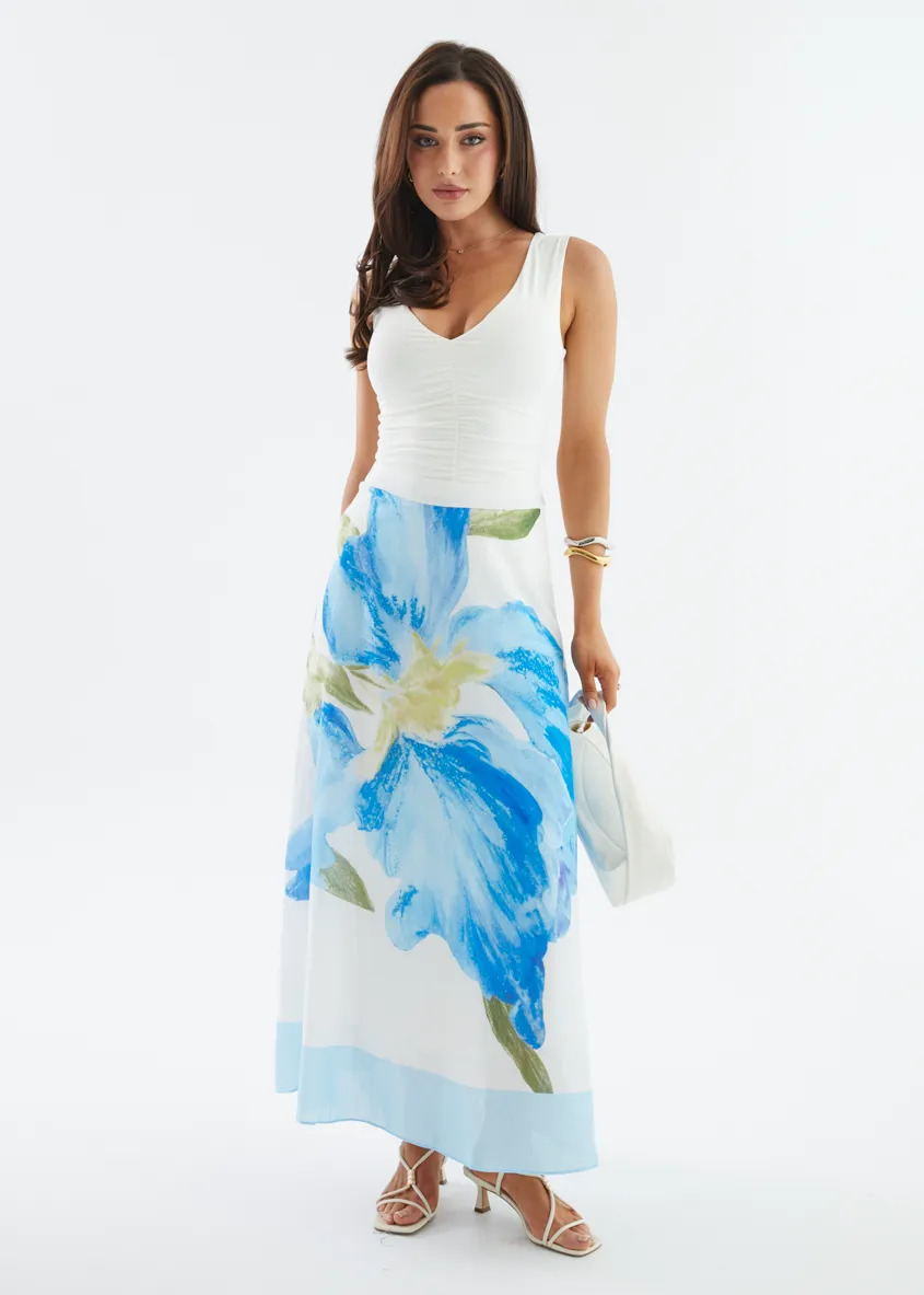 Melora Maxi Skirt - Blue Iris sold by Gingham & Heels product image thumbnail 2