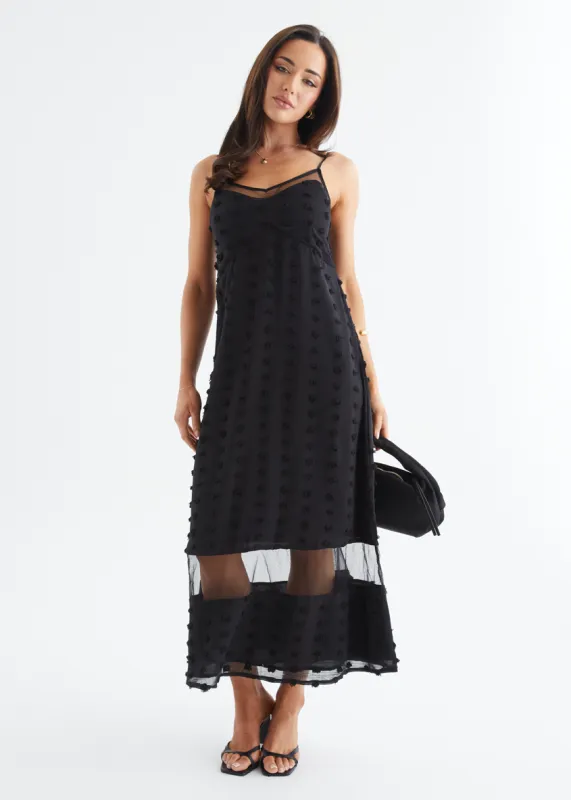 Kearan Maxi Dress - Black sold by Gingham & Heels