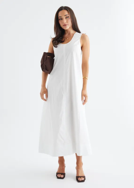 Tanisha Maxi Dress - Off White sold by Gingham & Heels