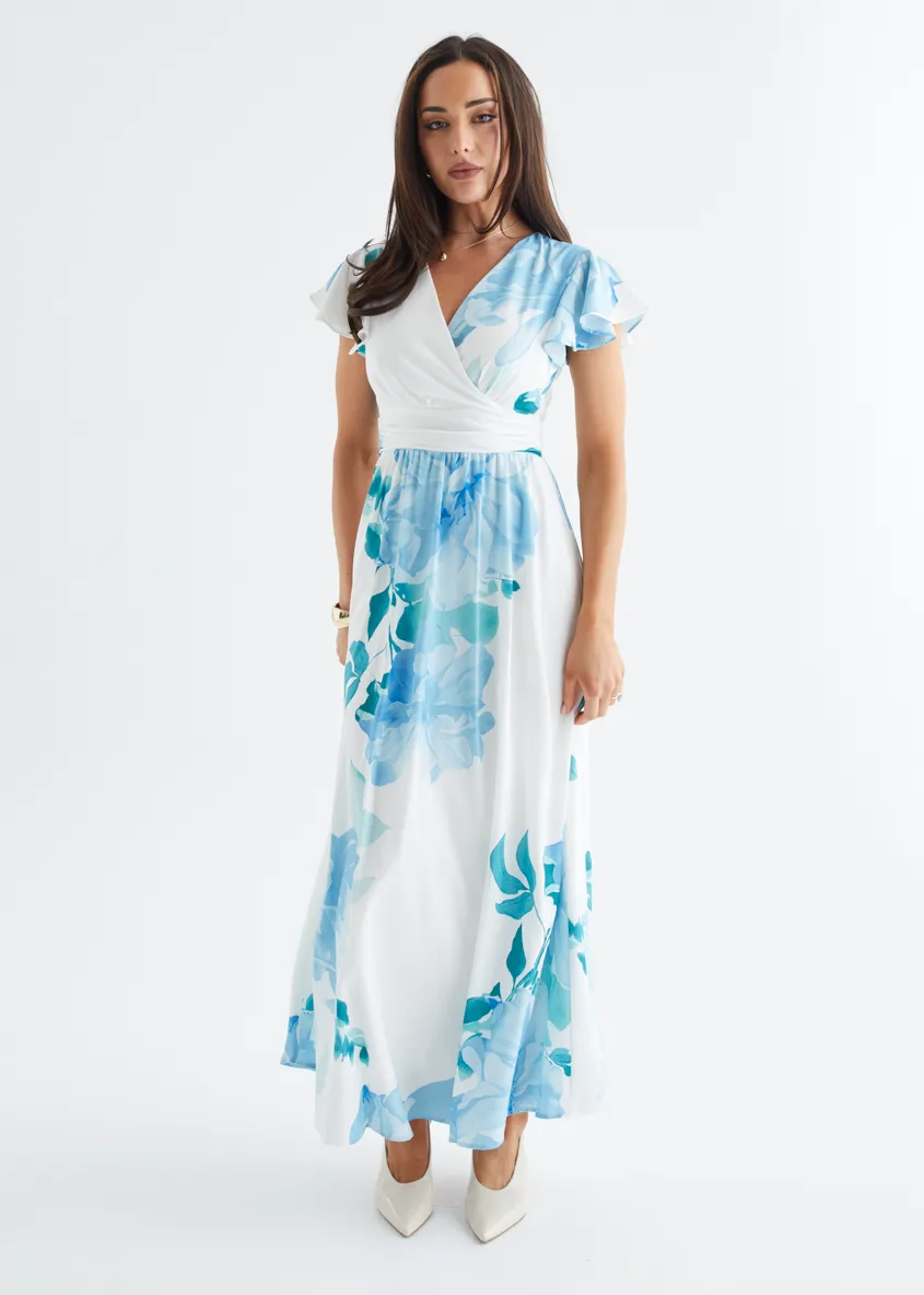 Marcella Maxi Dress - Blue Flowers sold by Gingham & Heels product image thumbnail 5