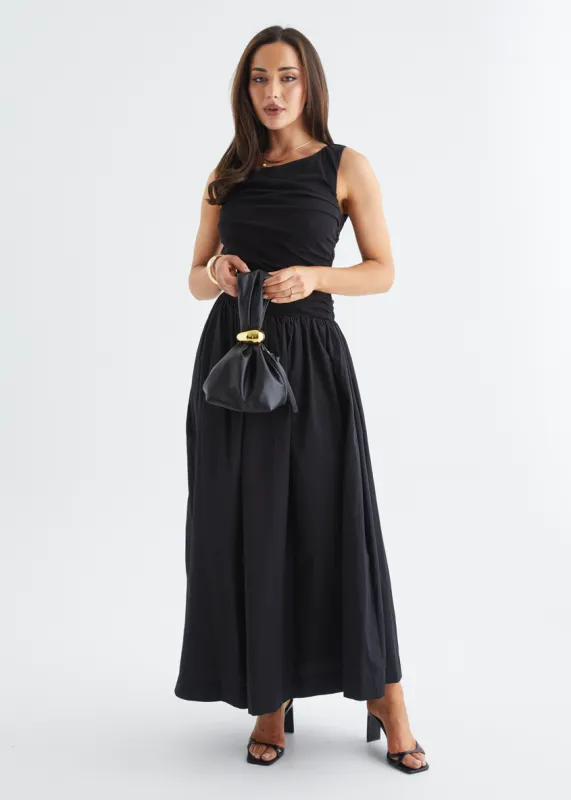 Halina Maxi Dress - Black sold by Gingham & Heels
