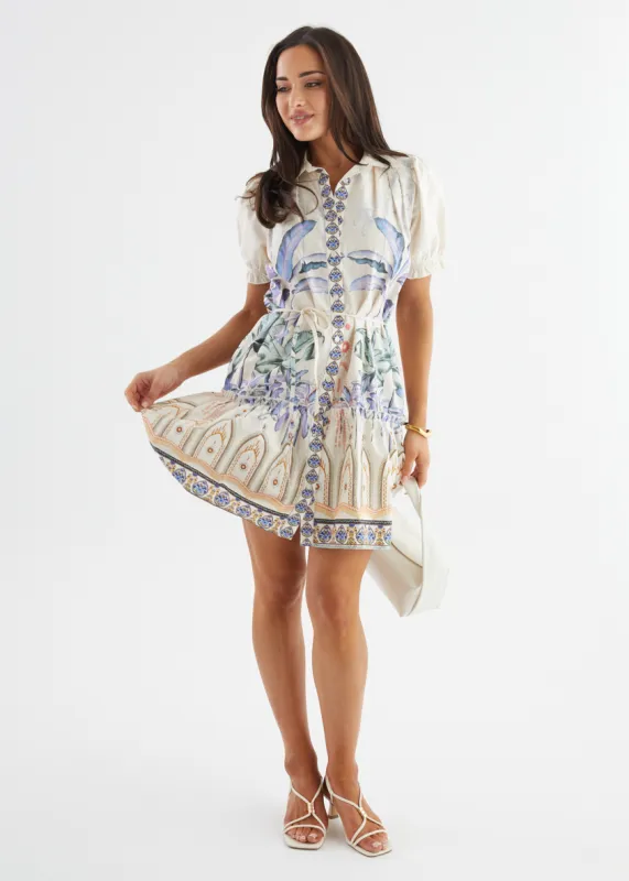 Aliciah Dress - Cream sold by Gingham & Heels