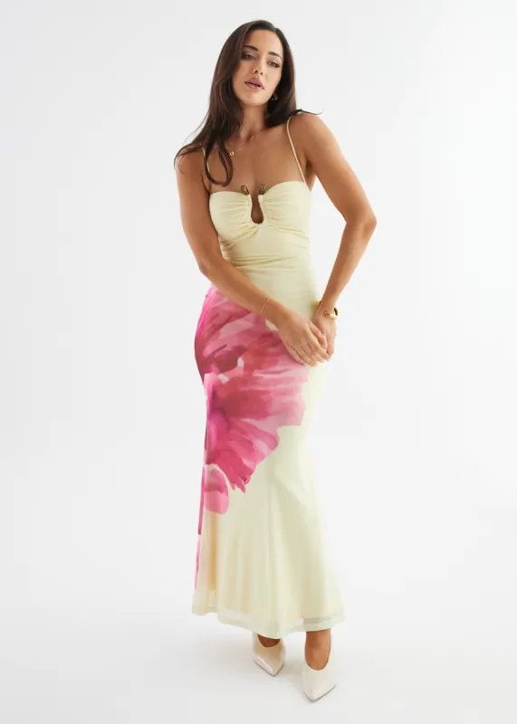 Meira Mesh Maxi Dress - Daffodil sold by Gingham & Heels