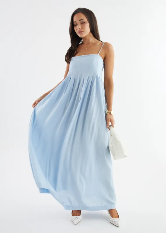 Marinella Maxi Dress - Blue sold by Gingham & Heels