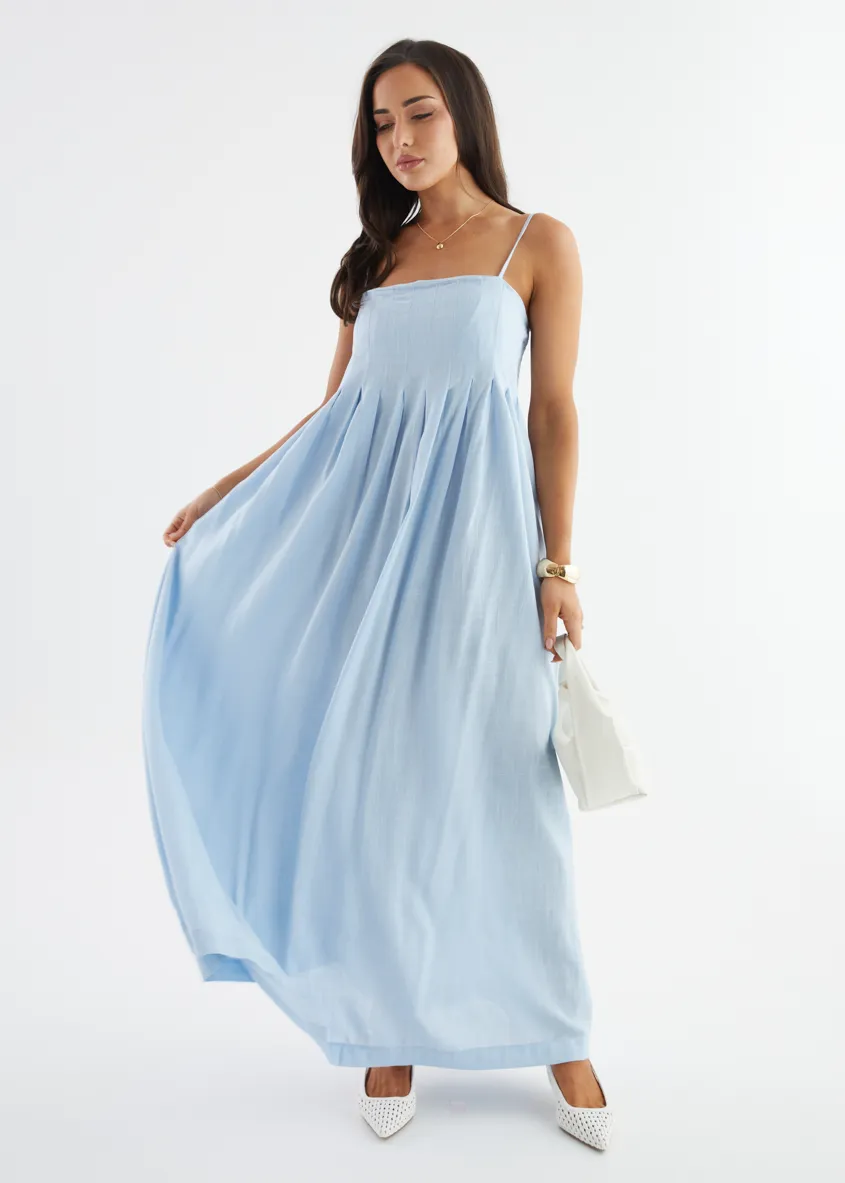 Marinella Maxi Dress - Blue sold by Gingham & Heels