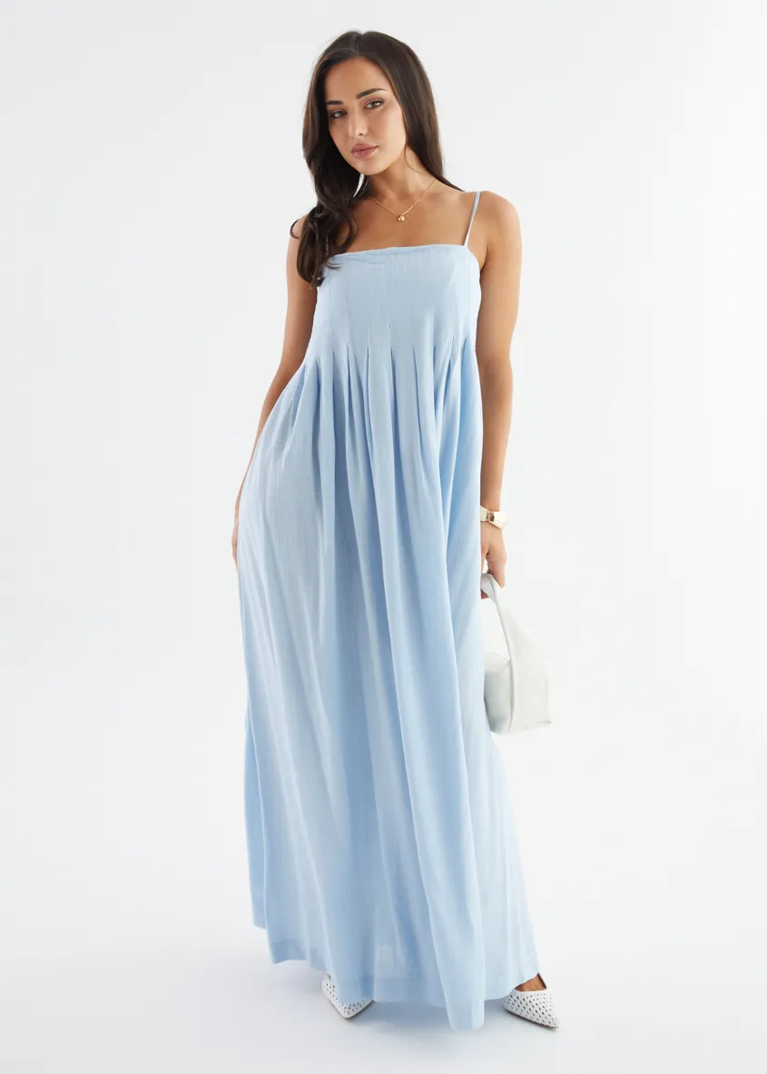 Marinella Maxi Dress - Blue sold by Gingham & Heels product image thumbnail 3