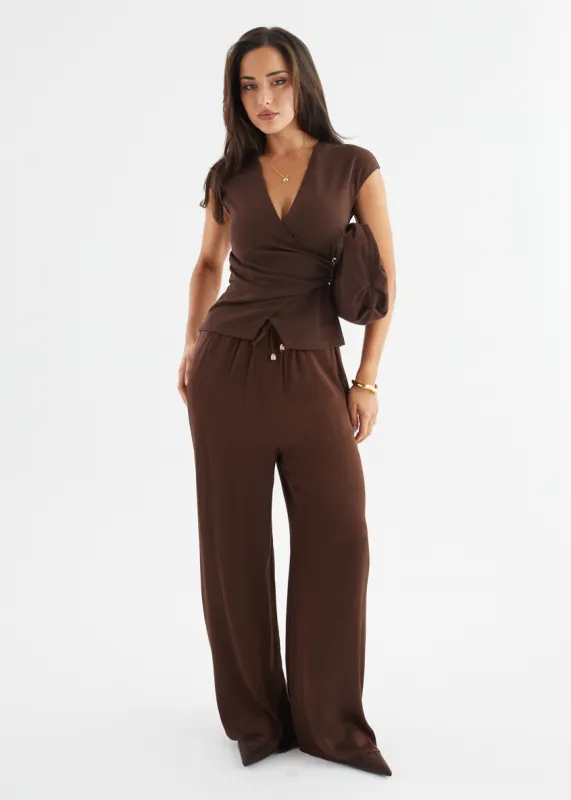 Anabella Top - Espresso sold by Gingham & Heels