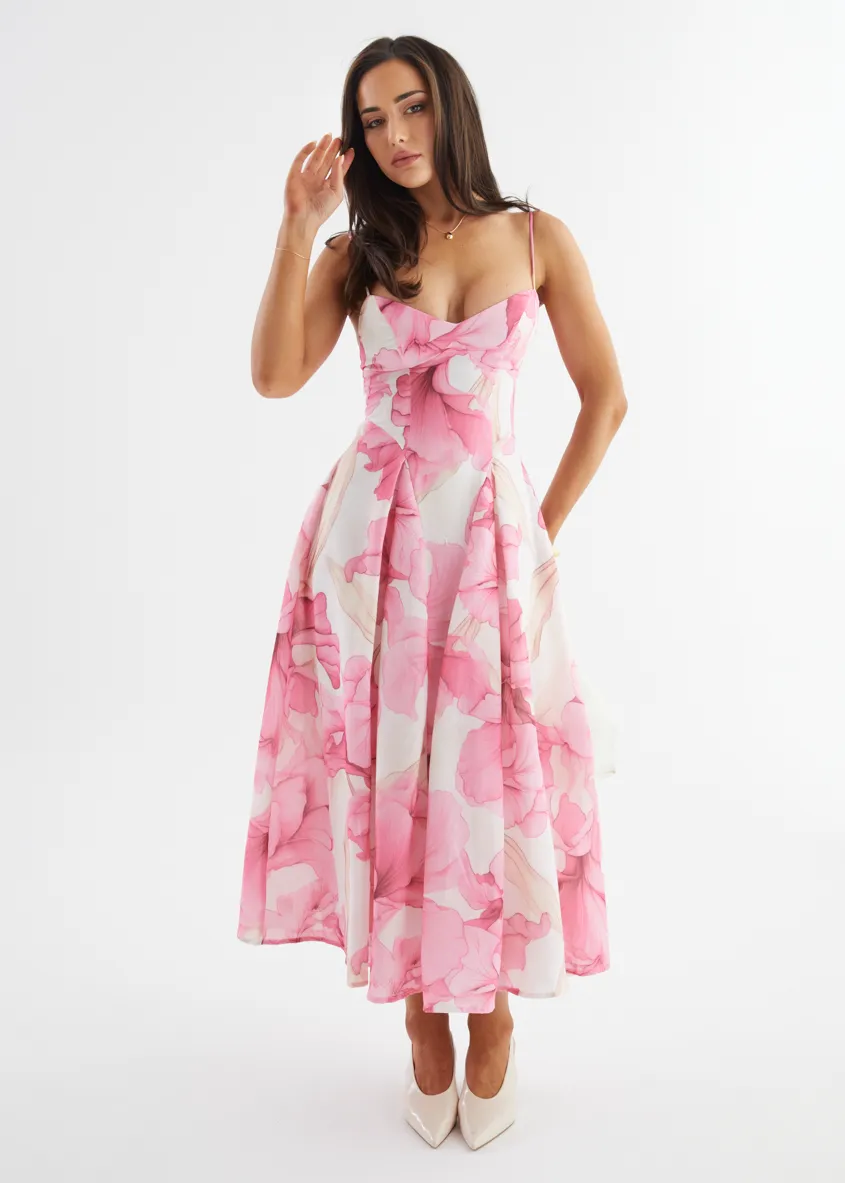 Selina Maxi Dress - Pink Petal sold by Gingham & Heels product image thumbnail 3