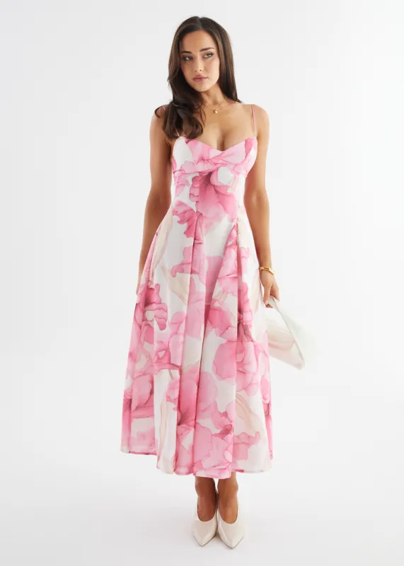 Selina Maxi Dress - Pink Petal sold by Gingham & Heels