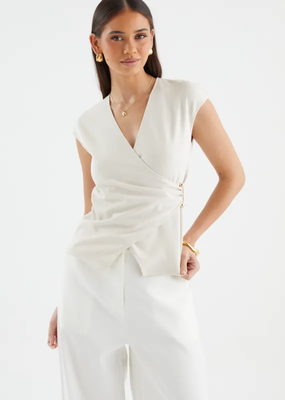 Anabella Top - Almond sold by Gingham & Heels