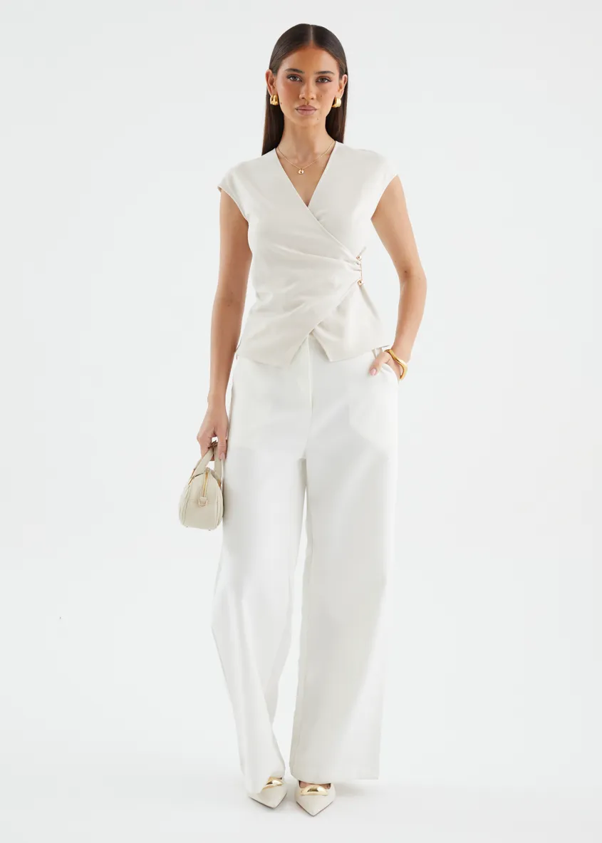 Anabella Top - Almond sold by Gingham & Heels product image thumbnail 4