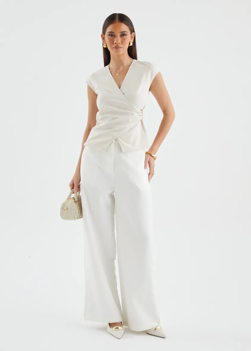 Anabella Top - Almond sold by Gingham & Heels product image thumbnail 2