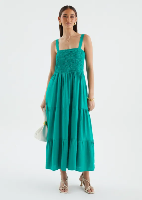 Jaylyn Maxi Dress - Jade sold by Gingham & Heels