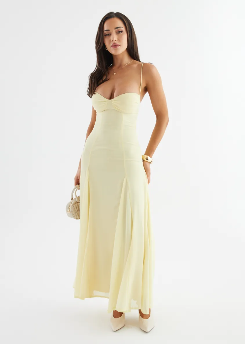 Lessia Maxi Dress - Butter sold by Gingham & Heels product image thumbnail 2