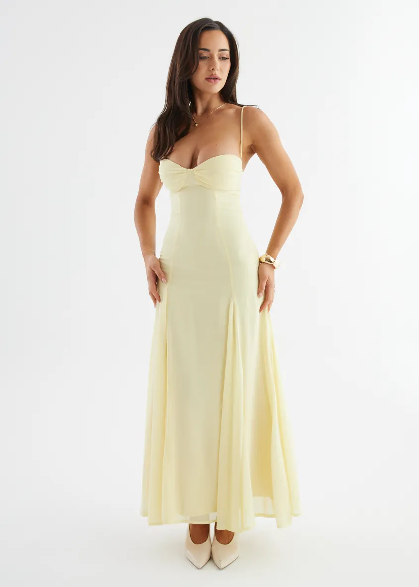 Lessia Maxi Dress - Butter sold by Gingham & Heels product image thumbnail 5