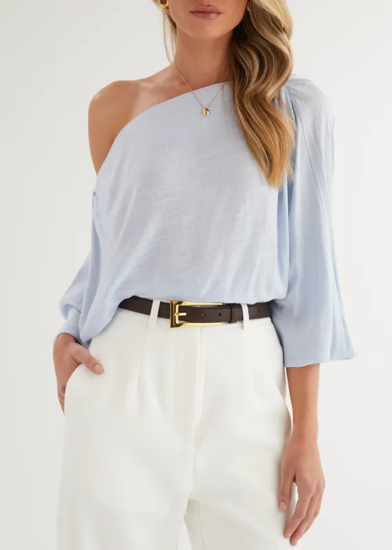 Solora Leather Belt - Coco sold by Gingham & Heels