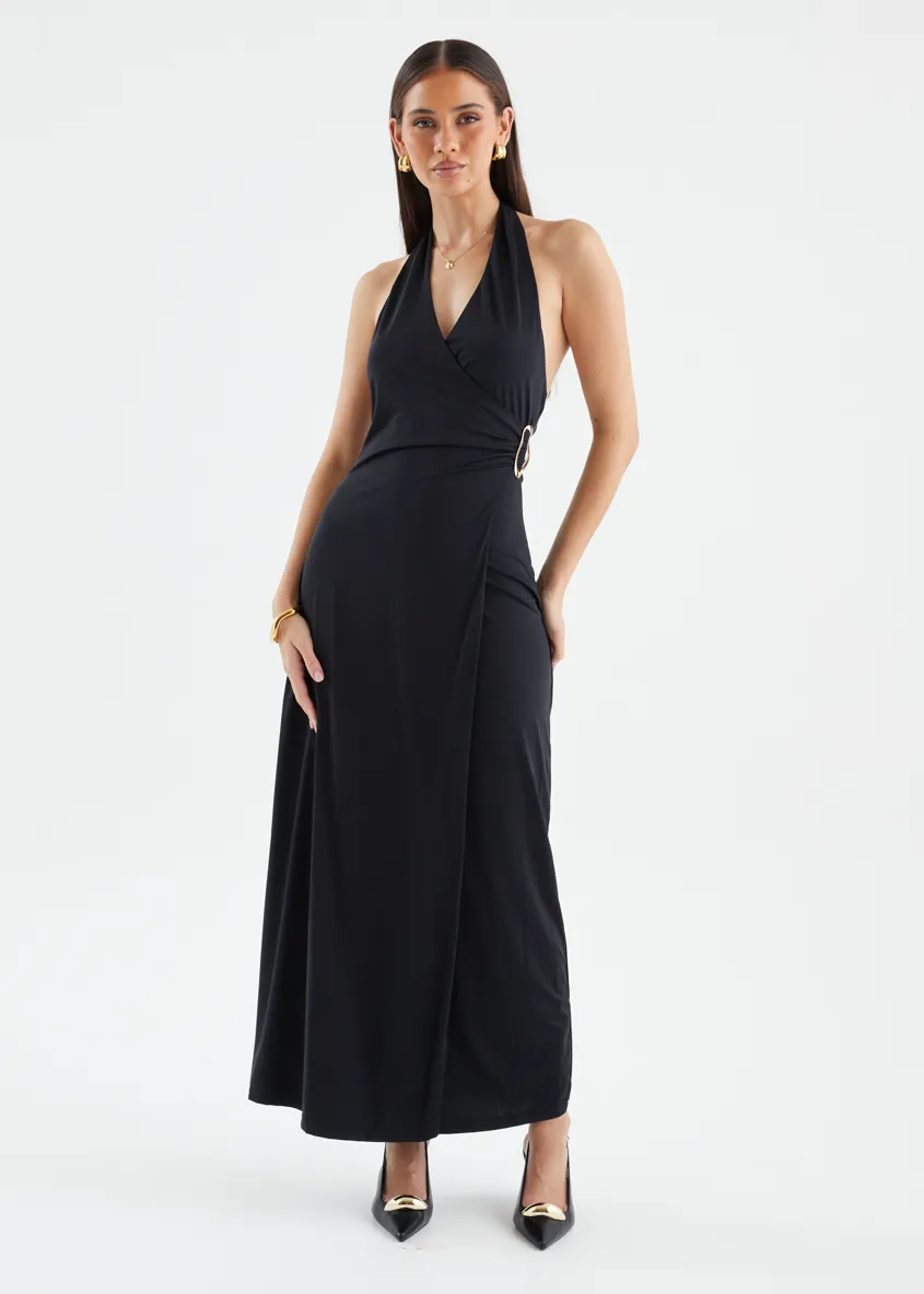 Saskie Halter Maxi Dress - Black sold by Gingham & Heels product image thumbnail 5