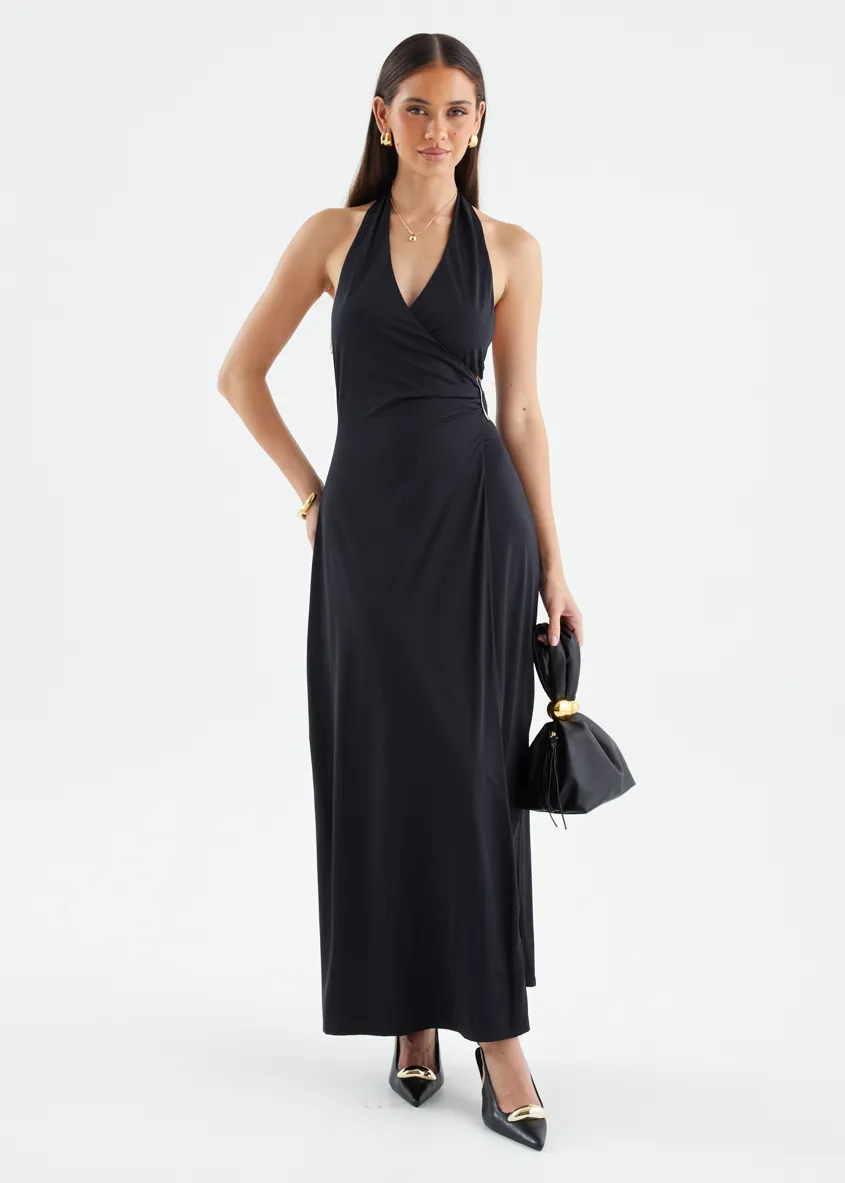 Saskie Halter Maxi Dress - Black sold by Gingham & Heels product image thumbnail 2
