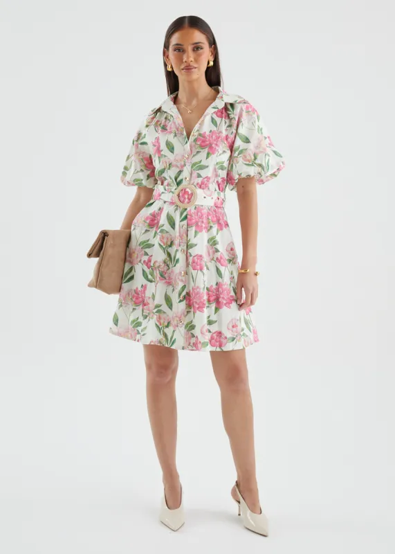 Charlston Dress - Pink Peony sold by Gingham & Heels
