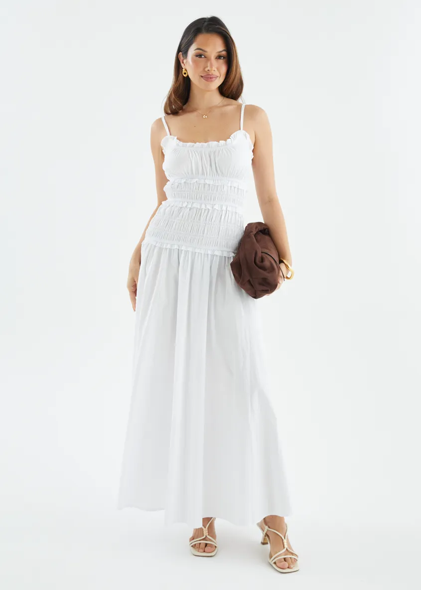 Rihana Maxi Dress - Off White sold by Gingham & Heels