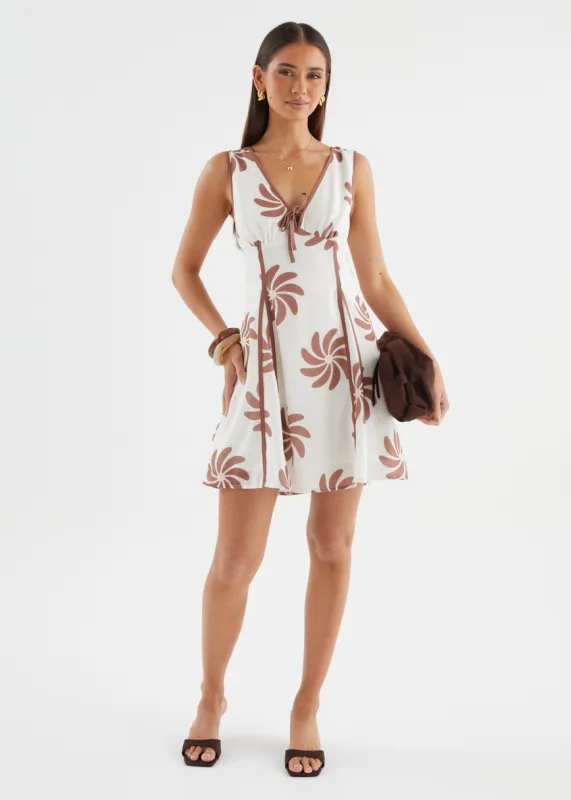 Bradlee Dress - Chocolate Floral sold by Gingham & Heels