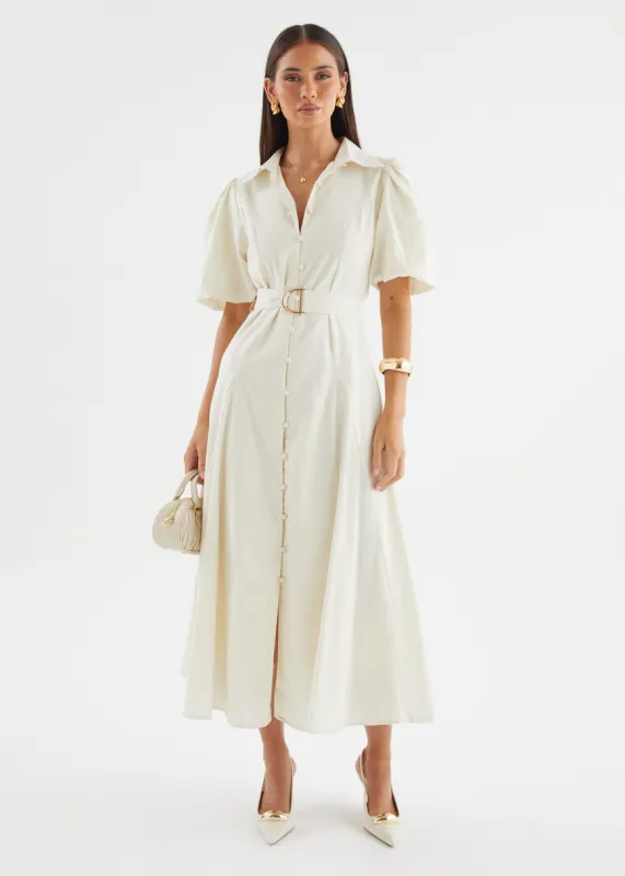 Emerson Maxi Dress - Off White sold by Gingham & Heels