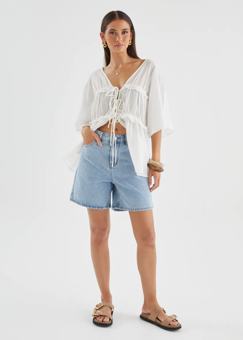 Imelda Blouse - Off White sold by Gingham & Heels product image thumbnail 5