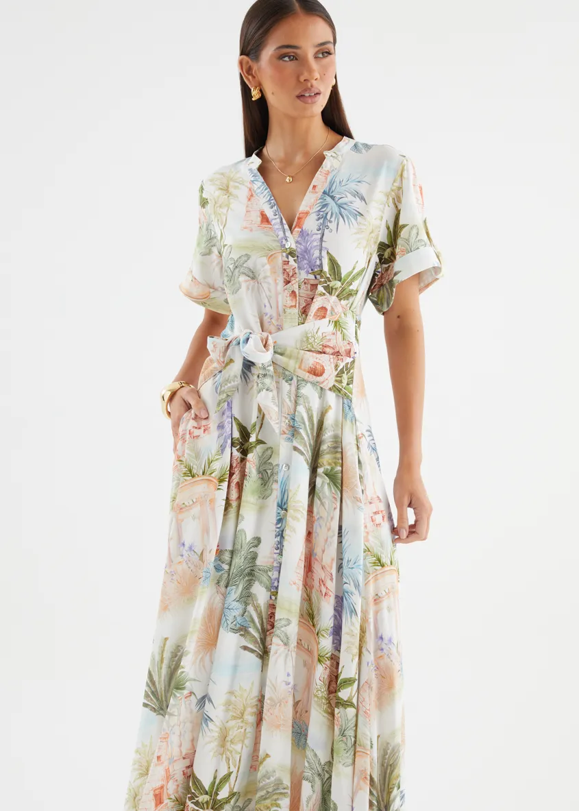 Samiyah Midi Dress - Palm Paradise sold by Gingham & Heels product image thumbnail 3