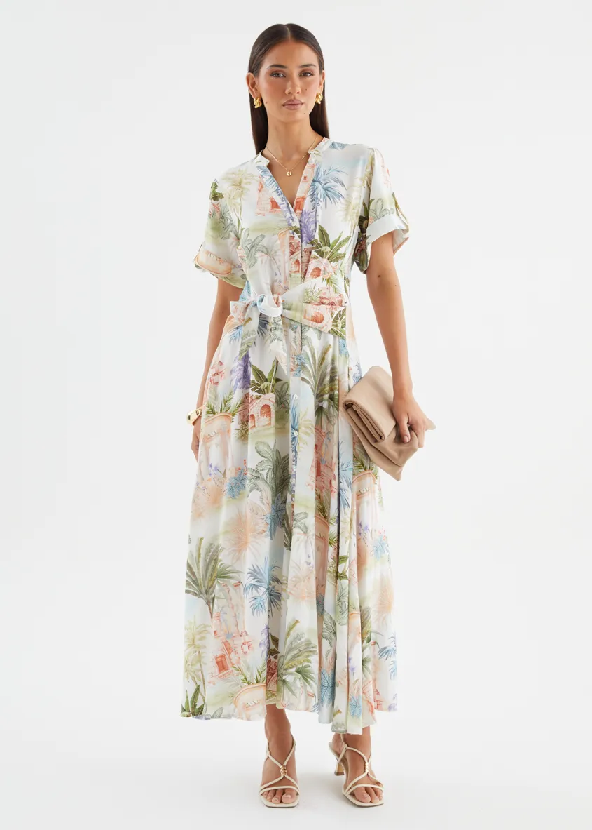 Samiyah Midi Dress - Palm Paradise sold by Gingham & Heels product image thumbnail 4